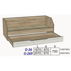 Кровать 900 О-269 Олимпия